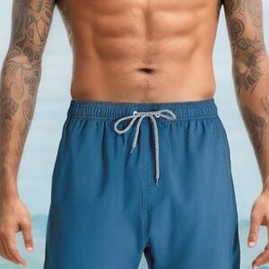 BIWISY Men's Blue Swim Shorts